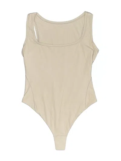 Pre-owned Unbranded Bodysuit In Tan