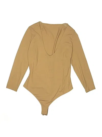 Pre-owned Unbranded Bodysuit In Tan