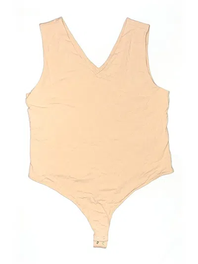 Pre-owned Unbranded Bodysuit In Tan
