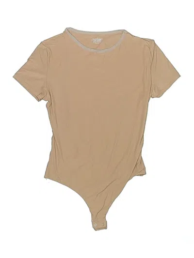 Pre-owned Unbranded Bodysuit In Tan