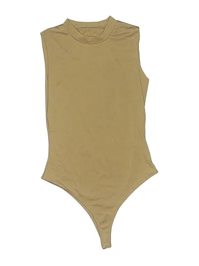 Pre-owned Unbranded Bodysuit In Tan