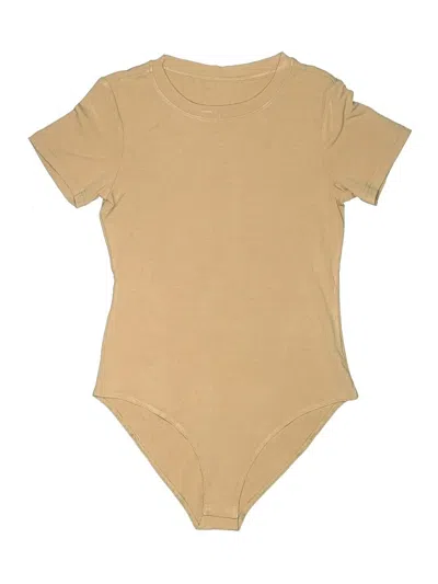 Pre-owned Unbranded Bodysuit In Tan