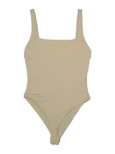 Pre-owned Unbranded Bodysuit In Tan