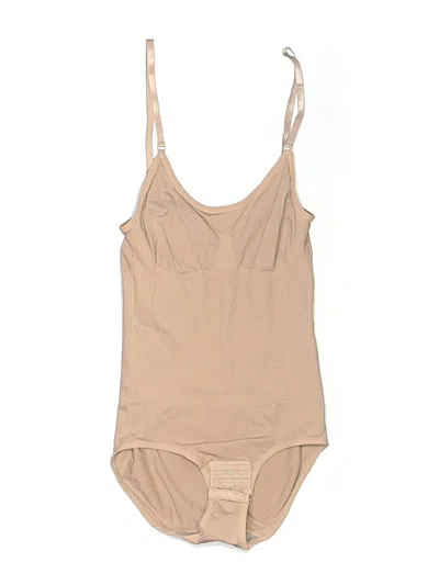 Pre-owned Unbranded Bodysuit In Tan