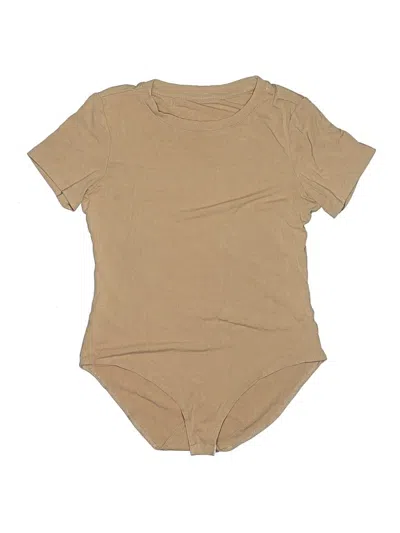 Pre-owned Unbranded Bodysuit In Tan