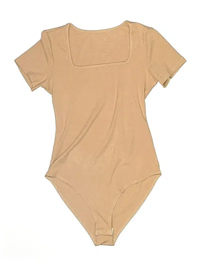Pre-owned Unbranded Bodysuit In Tan