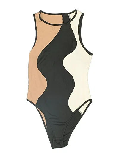 Pre-owned Unbranded Bodysuit In Tan
