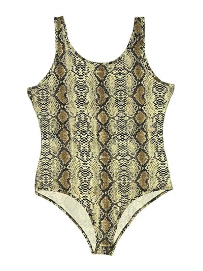 Pre-owned Unbranded Bodysuit In Yellow