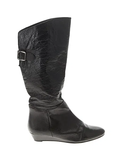 Pre-owned Unbranded Boots In Black
