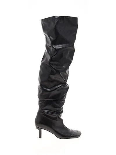 Pre-owned Unbranded Boots In Black