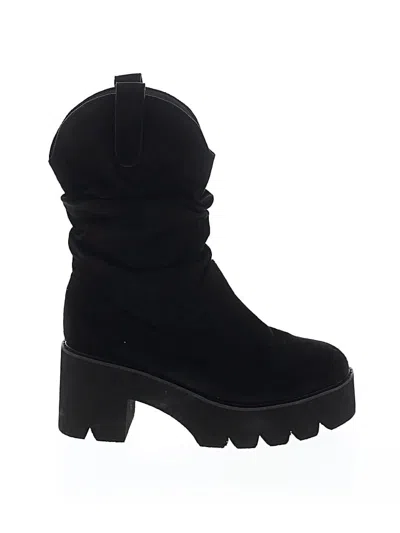 Pre-owned Unbranded Boots In Black