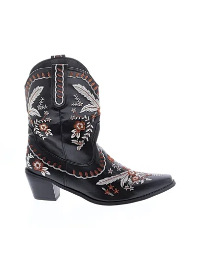 Pre-owned Unbranded Boots In Black