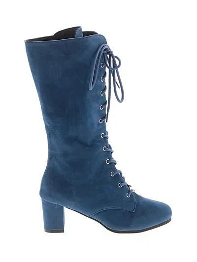 Pre-owned Unbranded Boots In Blue