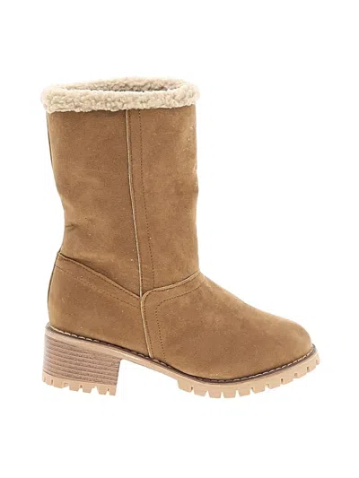 Pre-owned Unbranded Boots In Brown