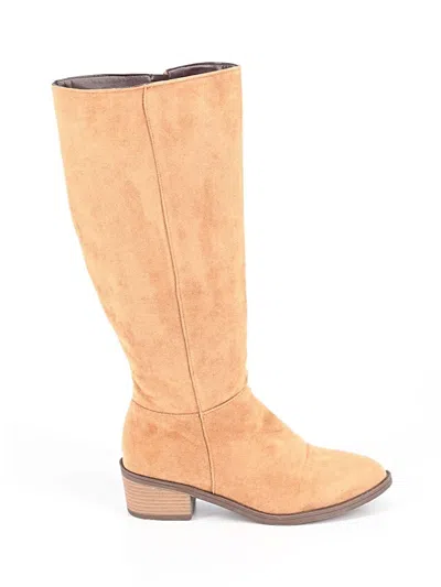 Pre-owned Unbranded Boots In Brown