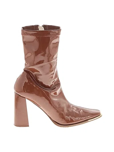 Pre-owned Unbranded Boots In Brown