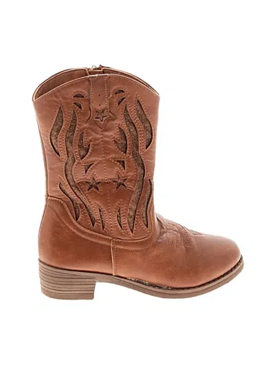 Pre-owned Unbranded Kids' Boots In Brown