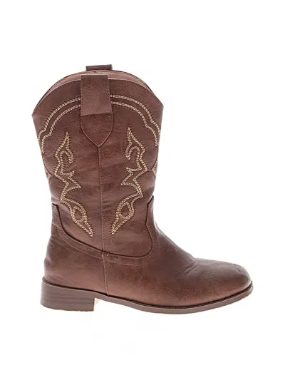 Pre-owned Unbranded Kids' Boots In Brown