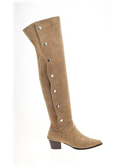 Pre-owned Unbranded Boots In Brown