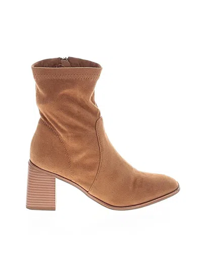 Pre-owned Unbranded Boots In Brown