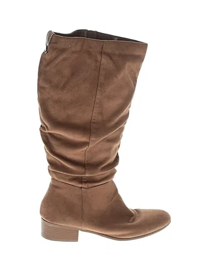 Pre-owned Unbranded Boots In Brown
