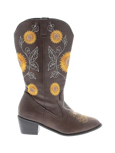Pre-owned Unbranded Kids' Boots In Brown