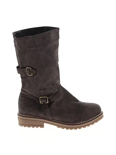 Pre-owned Unbranded Boots In Brown