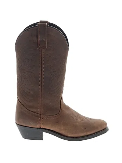 Pre-owned Unbranded Boots In Brown