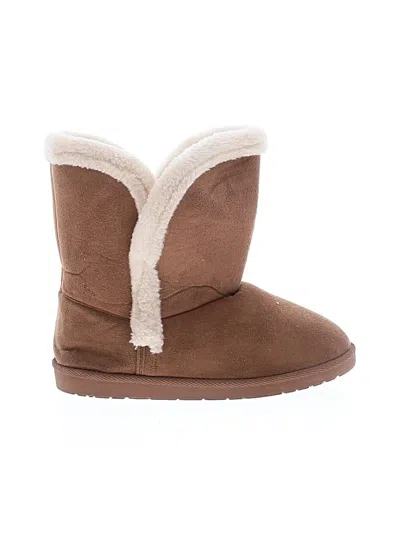 Pre-owned Unbranded Boots In Brown