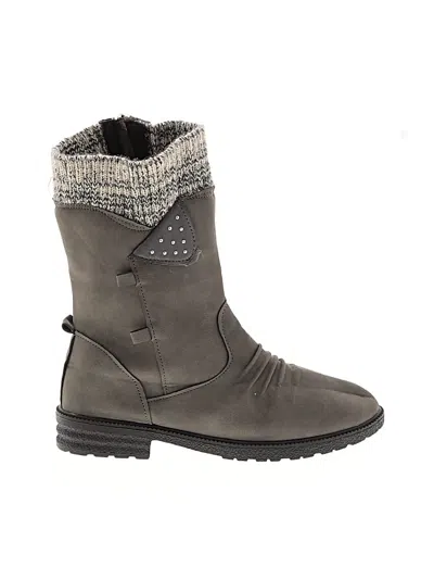 Pre-owned Unbranded Boots In Gray