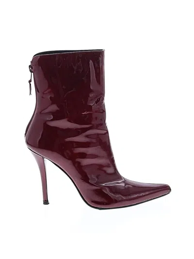 Pre-owned Unbranded Boots In Red