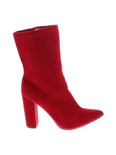 Pre-owned Unbranded Boots In Red