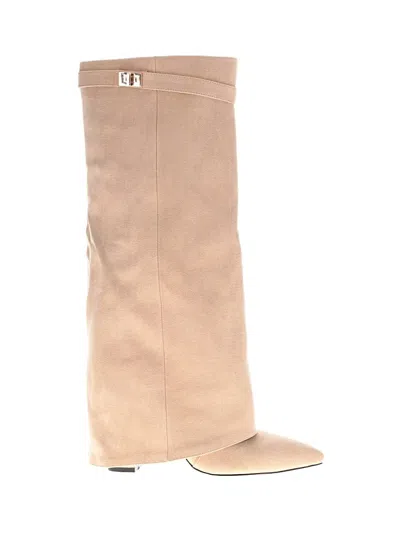 Pre-owned Unbranded Boots In Tan