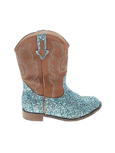 Pre-owned Unbranded Kids' Boots In Teal