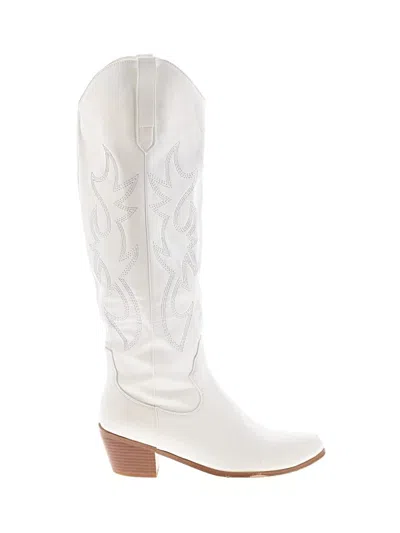 Pre-owned Unbranded Boots In White