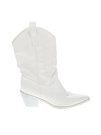 Pre-owned Unbranded Boots In White