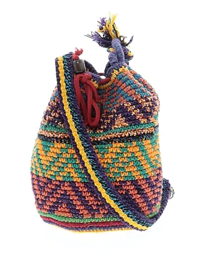 Pre-owned Unbranded Bucket Bag In Purple