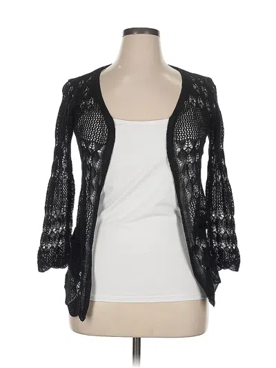 Pre-owned Unbranded Cardigan Sweater In Black