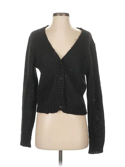 Pre-owned Unbranded Cardigan Sweater In Black