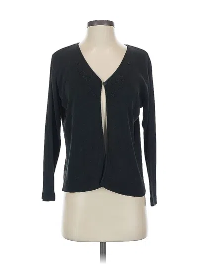 Pre-owned Unbranded Cardigan Sweater In Black