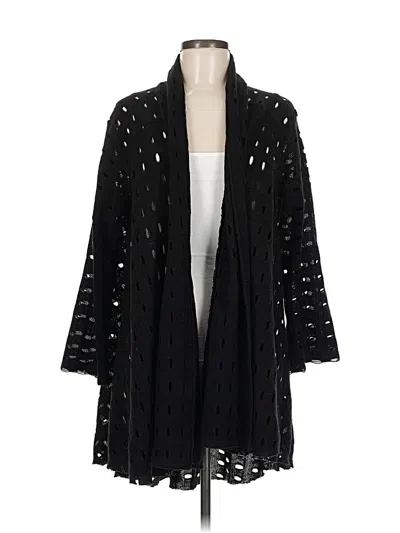 Pre-owned Unbranded Cardigan Sweater In Black