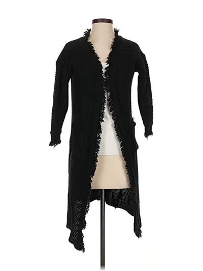 Pre-owned Unbranded Cardigan Sweater In Black