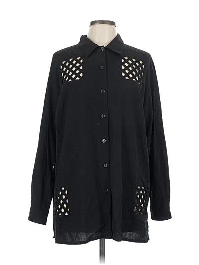 Pre-owned Unbranded Cardigan Sweater In Black