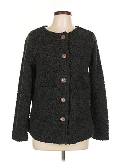 Pre-owned Unbranded Cardigan Sweater In Black