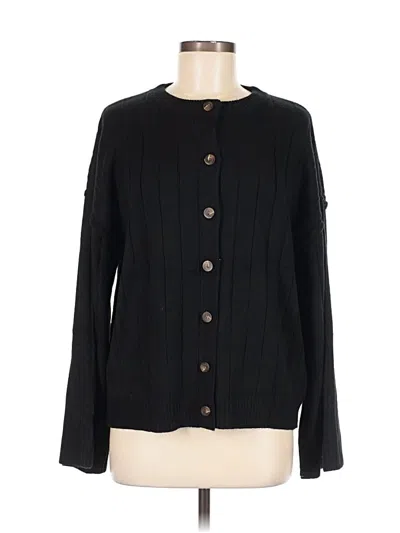 Pre-owned Unbranded Cardigan Sweater In Black