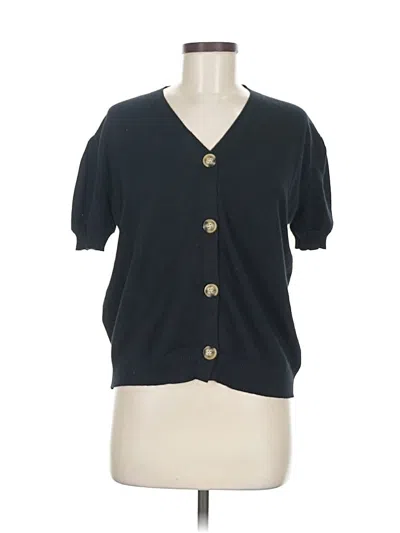 Pre-owned Unbranded Cardigan Sweater In Black