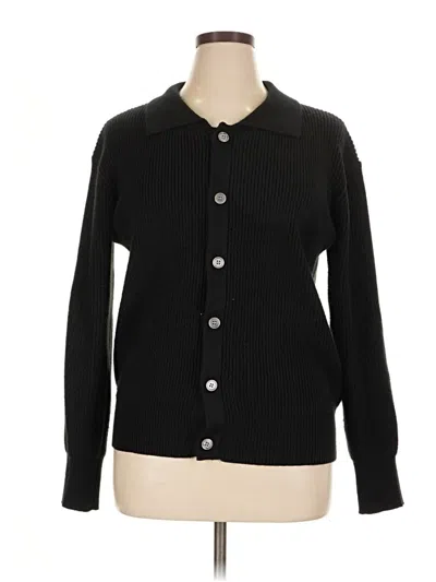 Pre-owned Unbranded Cardigan Sweater In Black