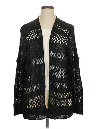Pre-owned Unbranded Cardigan Sweater In Black