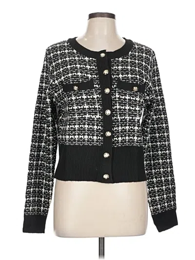 Pre-owned Unbranded Cardigan Sweater In Black