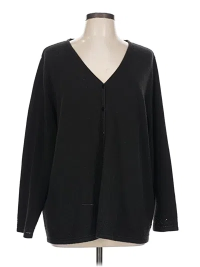 Pre-owned Unbranded Cardigan Sweater In Black